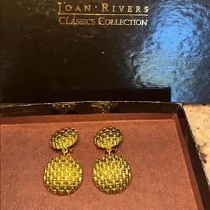 Joan Rivers Classics Collection Gold Clip-on Earrings